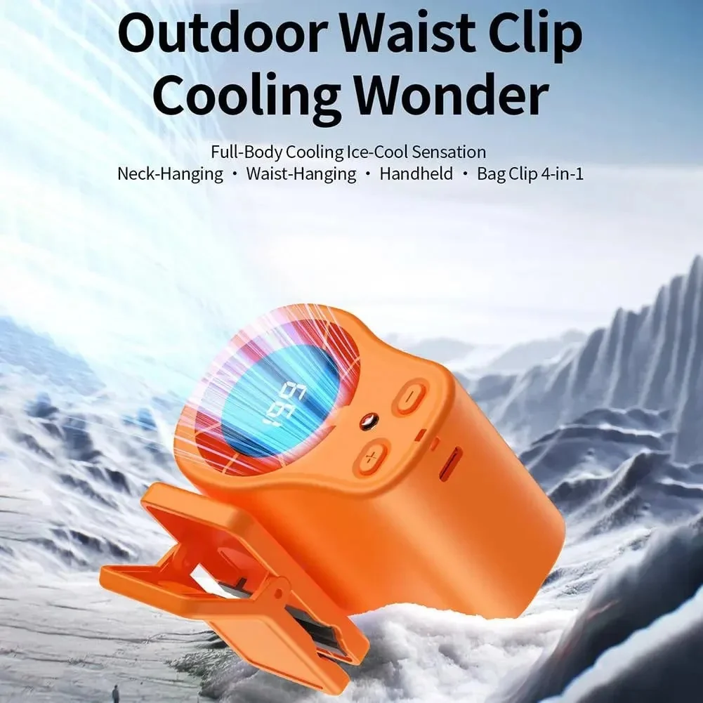 Portable Fan Rechargeable Battery Desk Fan Clip-On Design - Image 8